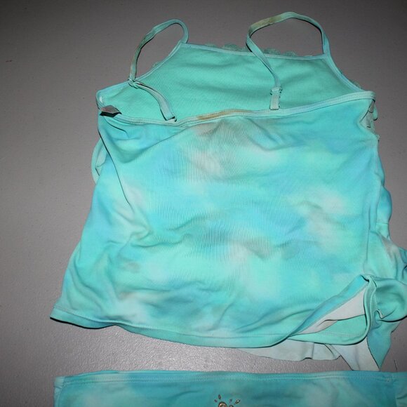 Blue 2 Pcs Justice Tankini Swimsuit Size 14 - Picture 6 of 11